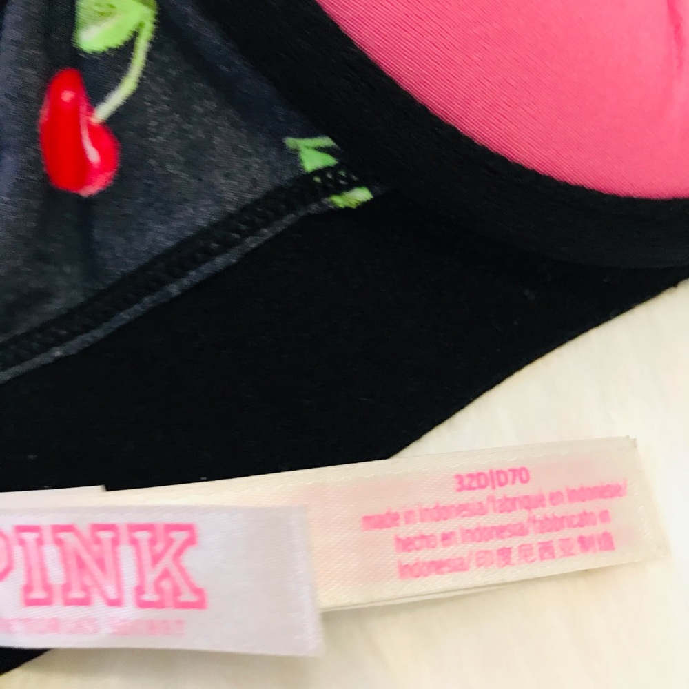 PINK Bra - Cherries - Picture 5 of 5